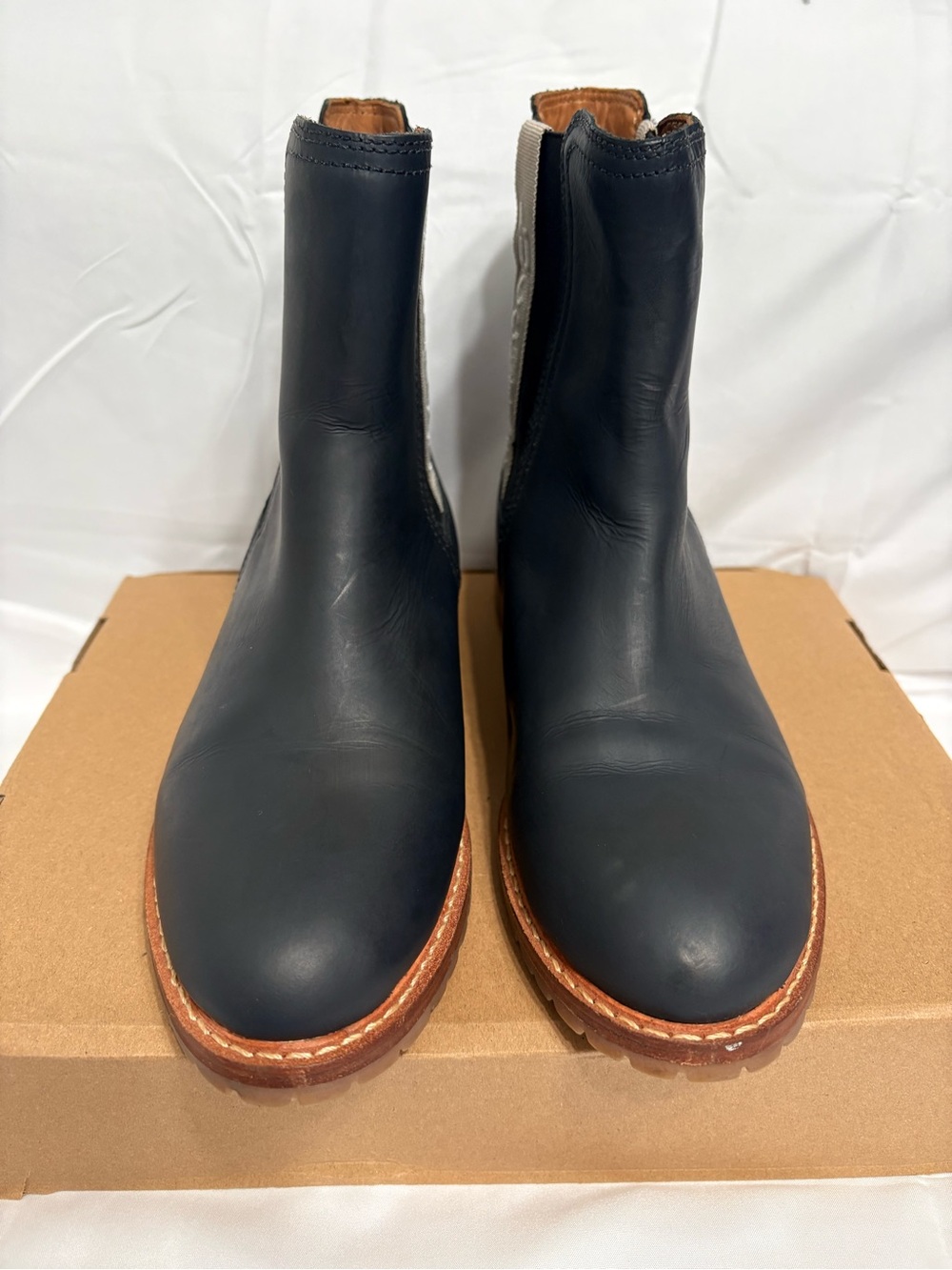 Lucchese Women's Chukka Boots in Navy and Brown
